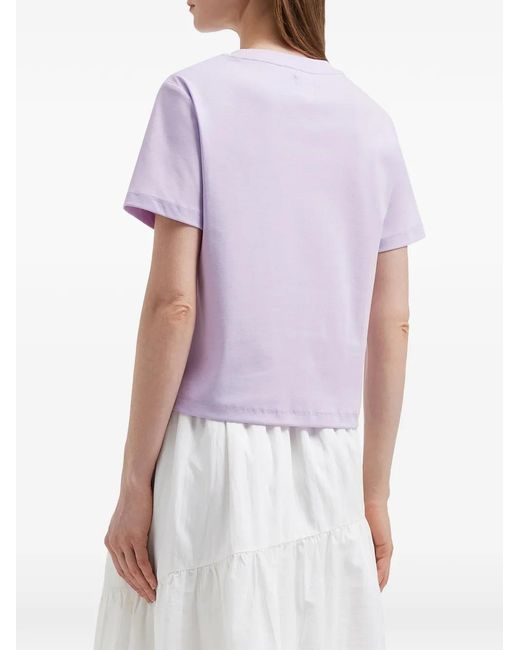 B+ AB Purple Asymmetrical Ring-Detail T-Shirt