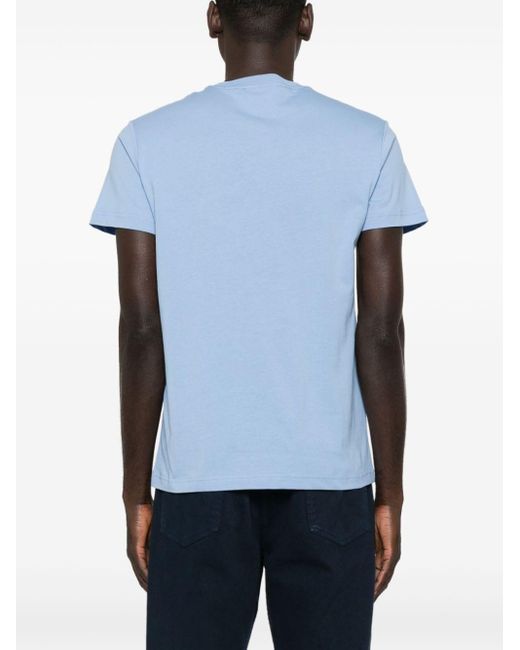 | T-shirt stampa logo | male | BLU | L di Versace in Blue da Uomo