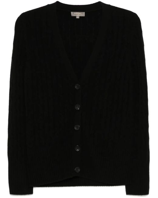 N.Peal Cashmere Clara カーディガン Black