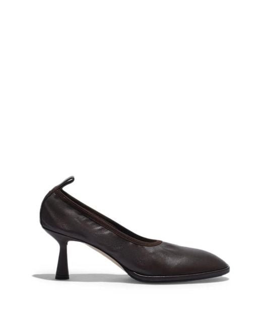Aeyde Black Giulia Leather Heeled Pumps