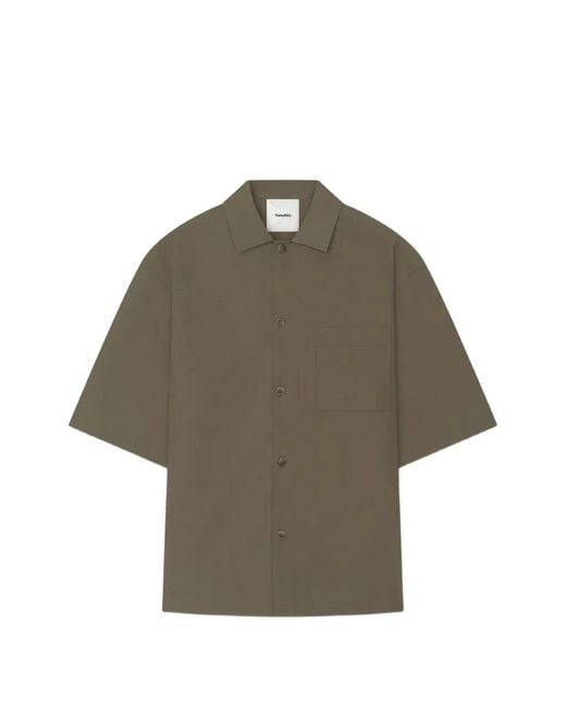 Nanushka Gray Chest-Pocket Shirt for men