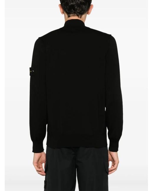 Stone Island Trui Met Compass-Logopatch in het Black voor heren