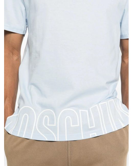 Moschino White Logo T-Shirt for men