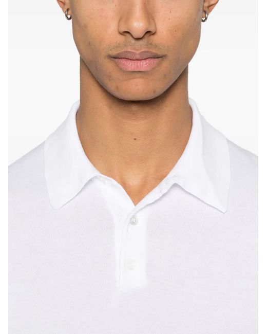 Polo Giza Fedeli de hombre de color White