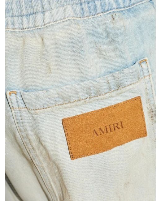 Amiri Blue Jeans With Logo for men