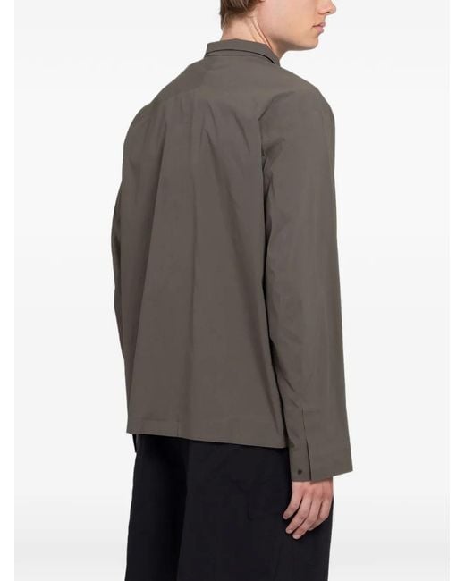 Arc'teryx Gray Metry Long-Sleeve Shirt for men