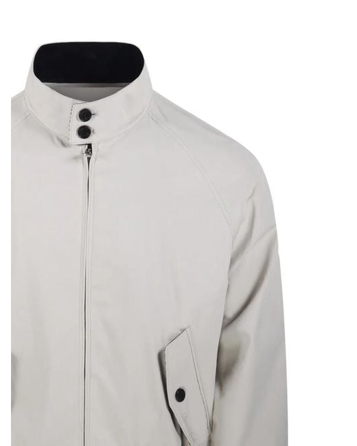 DUNST White Button Zip Jacket