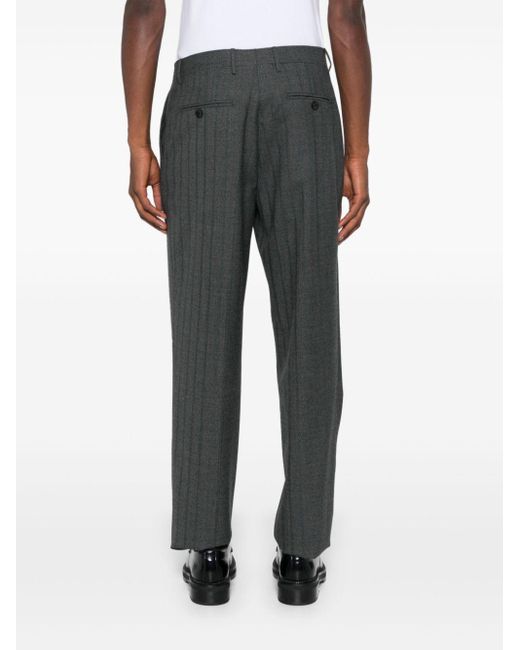 Etro Gray Single Pleat Trousers for men