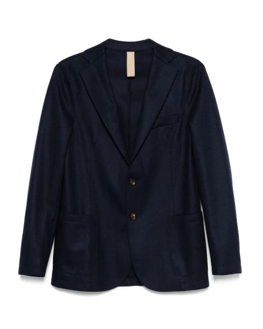 Eleventy Blue Single-Breasted Blazer for men