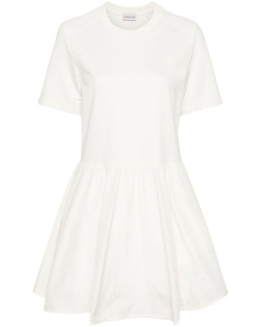 Moncler White Panelled-design Dress