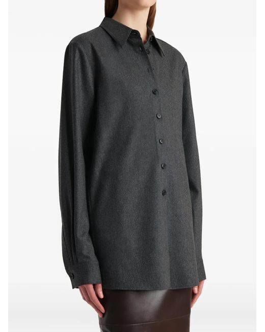 Khaite Gray Wool Shirt