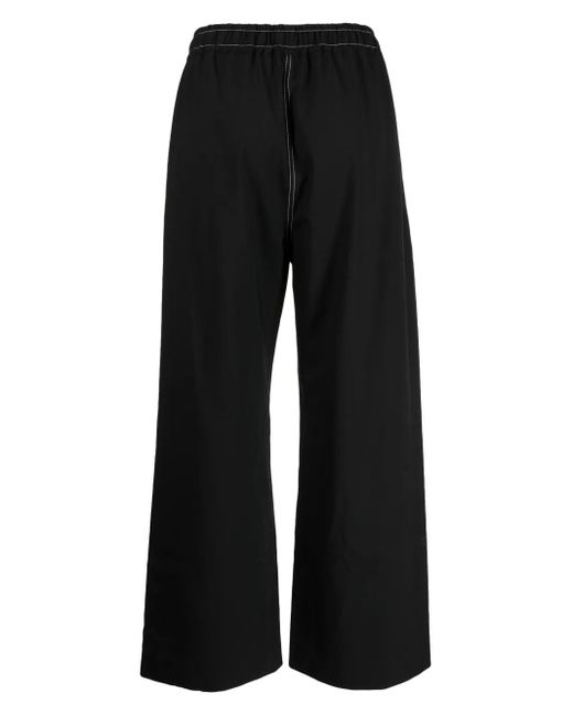 Rejina Pyo Black Una Wide-Leg Trousers