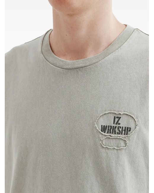 Izzue Gray Sleeveless T-Shirt for men