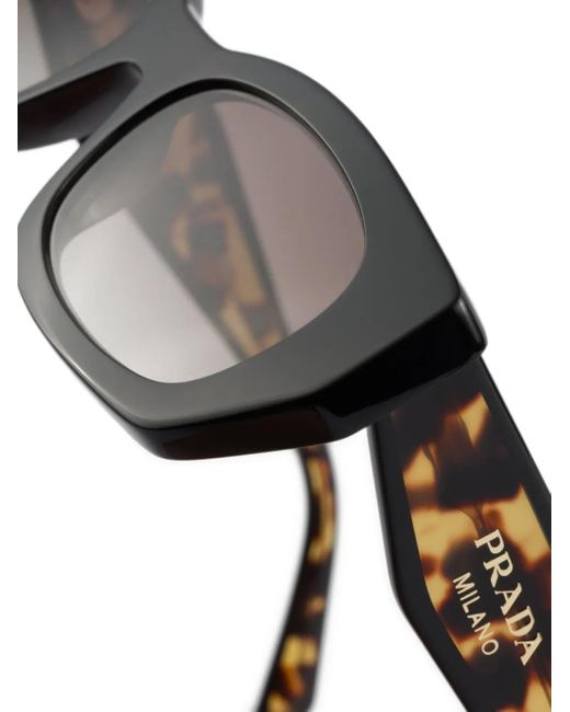 Prada Black Logo-Print Sunglasses