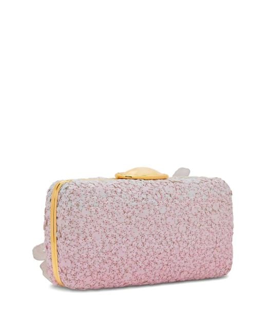 Oscar de la Renta O Minaudière Clutch in het Pink