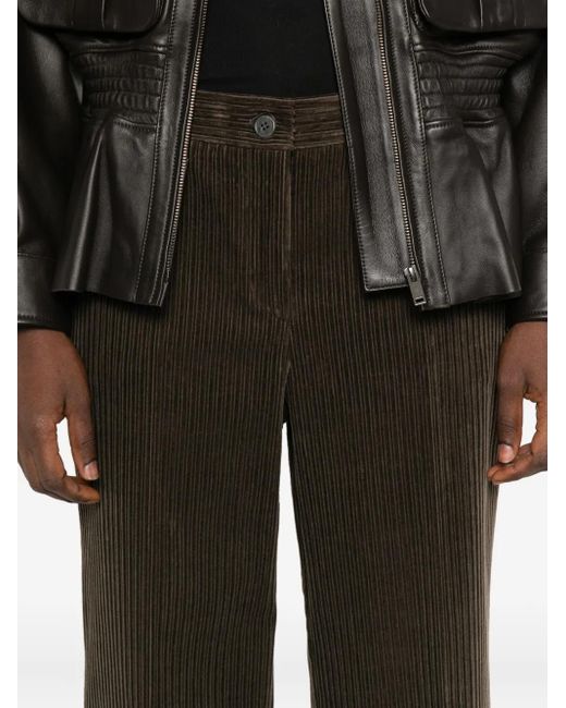 P.A.R.O.S.H. Green Straight-Leg-Hose aus Cord