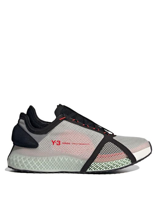Y-3 X Adidas Runner 4d Iow Trainers in Gray for Men | Lyst