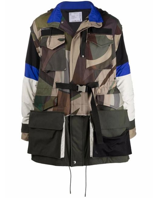 Sacai Black Jackets Brown for men