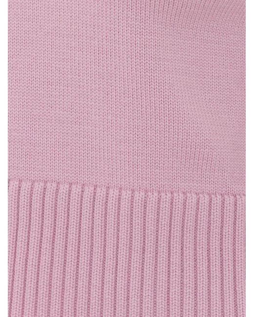 Alpha Studio Pink V-Neck Sweater