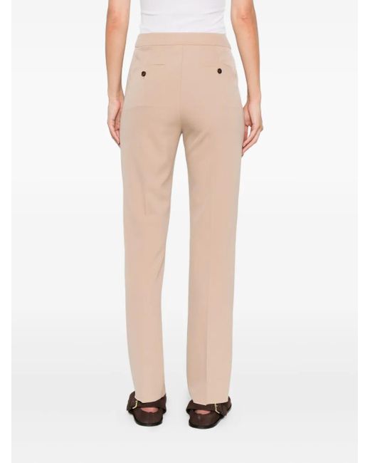 Max Mara Broek Met Zakken En Afwerking in het Natural