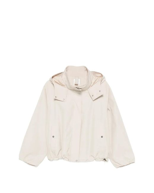 BETTY&CO White Hooded Drawstring Jacket