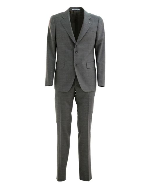 Tagliatore Gray Single-Breasted Suit for men