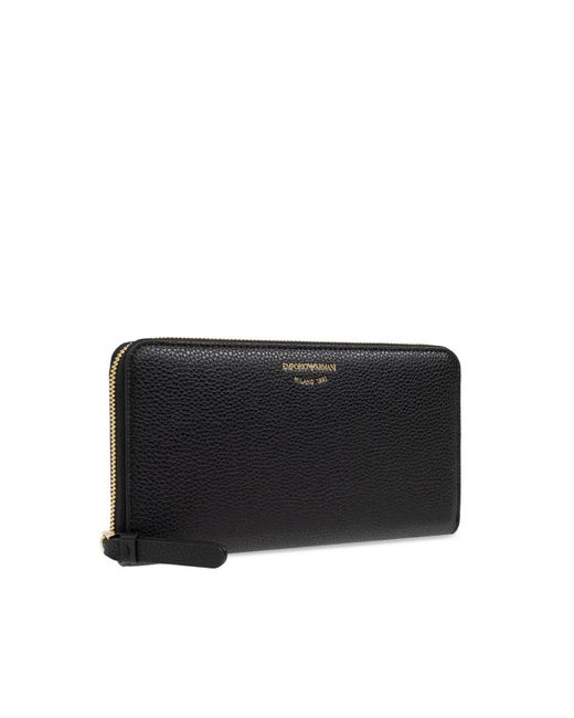Emporio Armani Black Continental Wallet