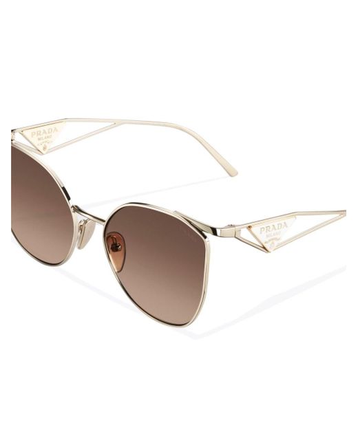 Prada Brown Cat-eye Gradient Tinted Sunglasses