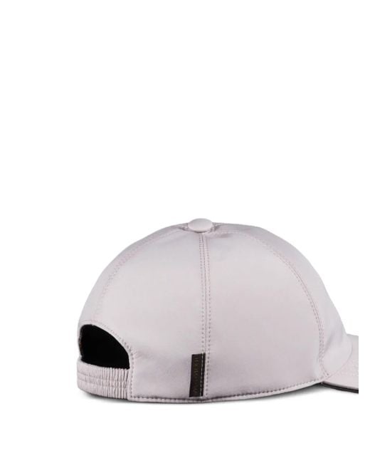 Moorer Purple Curved-Peak Baseball Cap for men