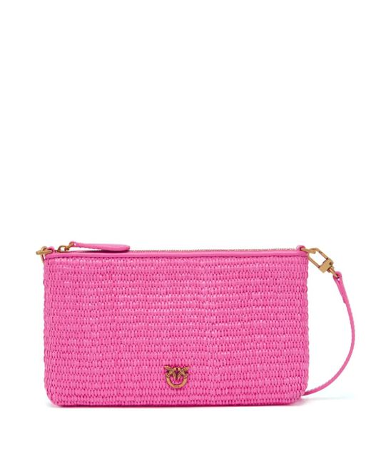 Pinko Love Birds クラッチバッグ Pink
