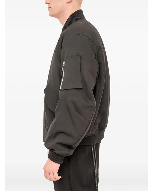 DEVOA Ma-1 Bomber Jacket in Gray for Men | Lyst