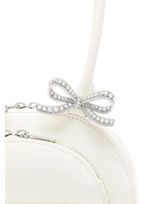 Self-Portrait White Mini Curved Schultertasche