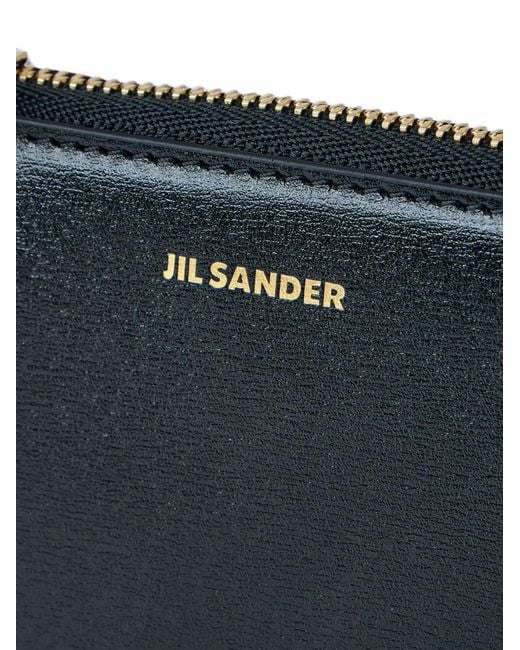 Jil Sander Blue Giro Zip-Around Wallet