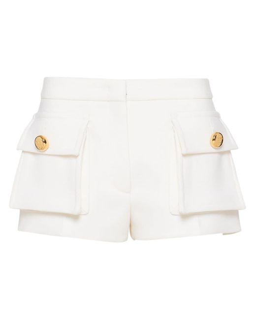Prada White Klassische Shorts