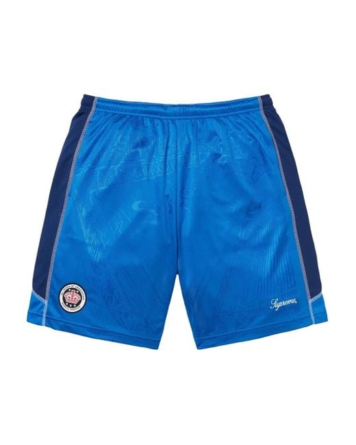 Supreme Shorts mit Jacquardmuster in Blue für Herren