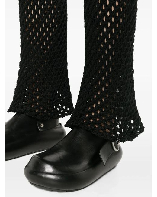 Alanui Black A Love Letter To India Macramé Trousers