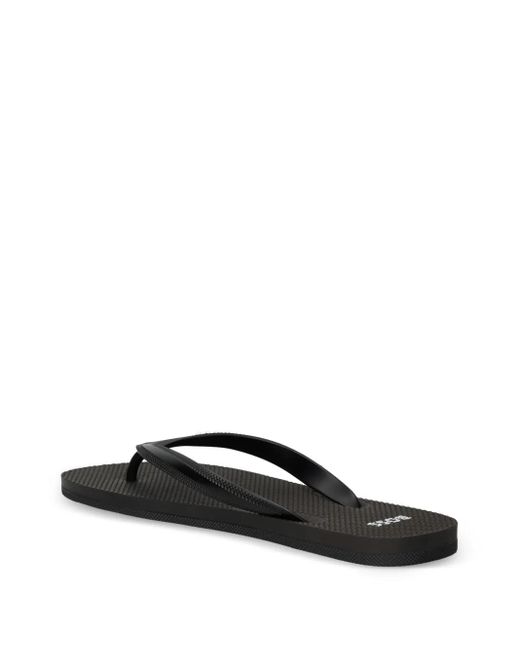 Boss Black Italian-Made Flip-Flops With Contrast Logo Detail for men