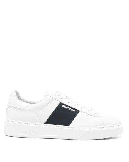 メンズ Woolrich レザースニーカー White