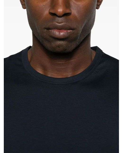 Sunspel Blue Cotton T-Shirt for men