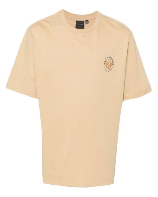 Daily Paper Natural Logo-print Cotton T-shirt for men
