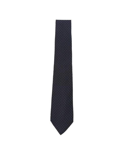 Kiton Blue Polka-Dot Tie for men