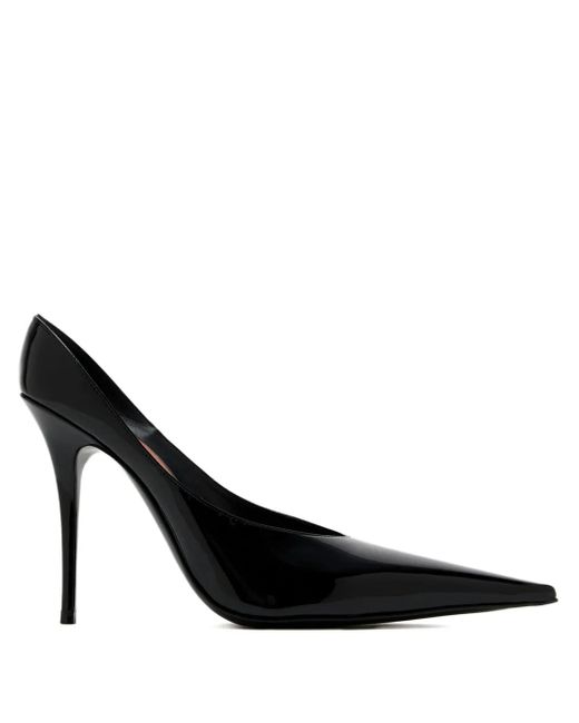 AMINA MUADDI Black Anok Leather Pumps