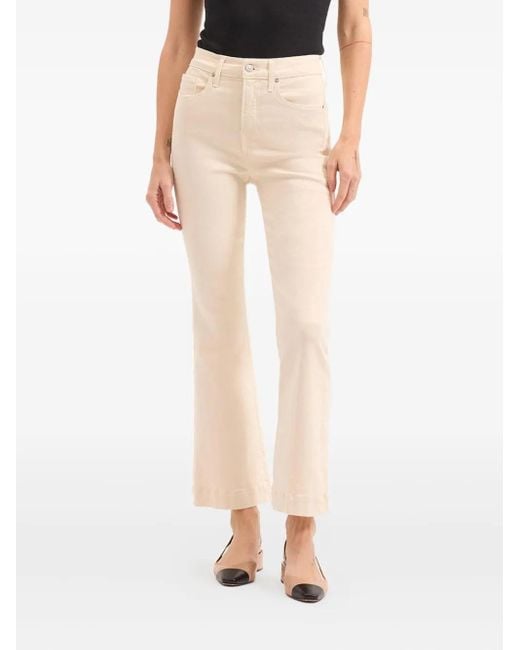 Veronica Beard Natural Carson Flare Jeans
