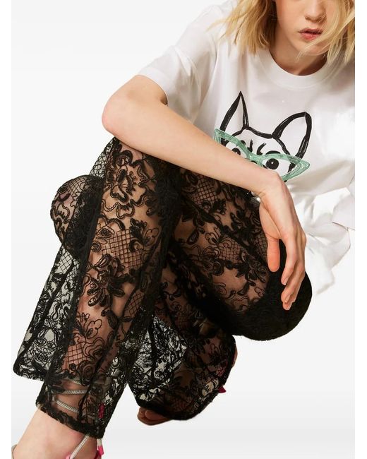 Twinset Black X Myfo Flared Trousers