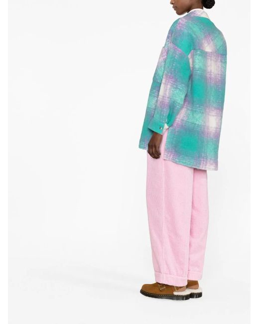 IRO Geruit Overshirt in het Blue