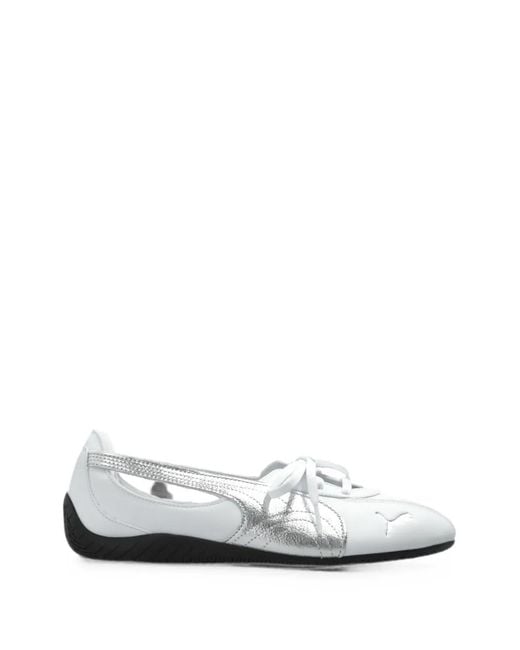 PUMA White Speedcat Ballet Sneakers
