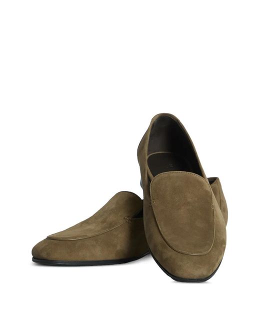 The Row Green Adam Loafers