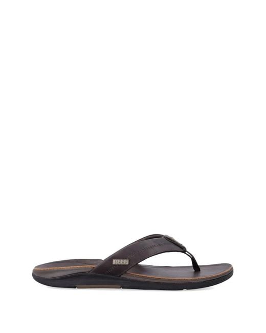 Reef White Offshore Logo-Plaque Flip Flops for men