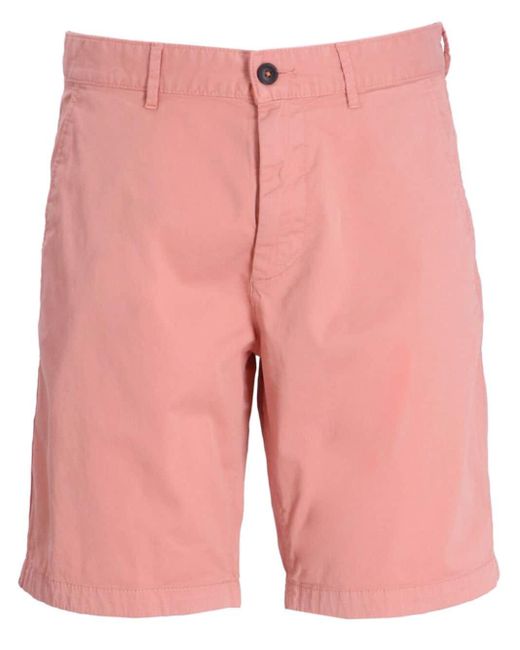 Boss Pink Slim-fit Chino Shorts for men