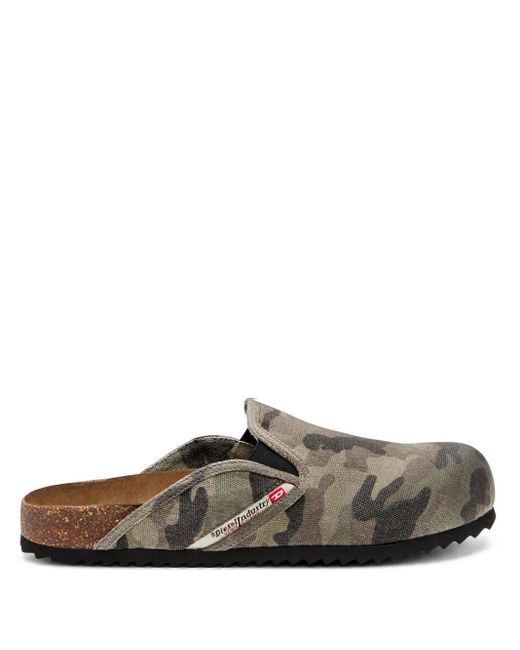メンズ DIESEL D-woodstock ミュール Gray